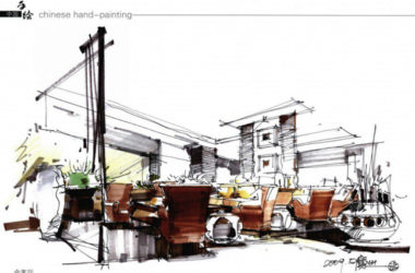 大量建筑手绘资料合集,包含手绘名家-BIM建筑网