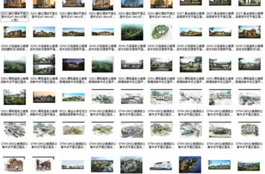 新中式建筑设计典型案例资料打包-BIM建筑网