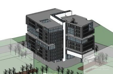 成都青羊工业区G-9#办公楼施工图设计-BIM建筑网