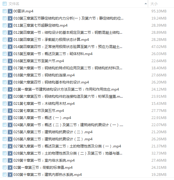 建筑结构与设备-2017年二级注册建筑师培训视频教程下载 BIM考试 第2张