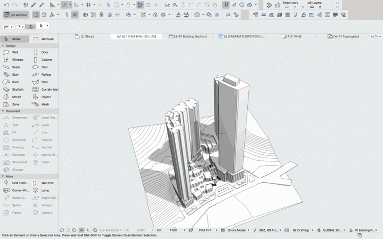 【BIM软件】ARCHICAD还可以这样做概念设计分析图？ BIM视界 第5张
