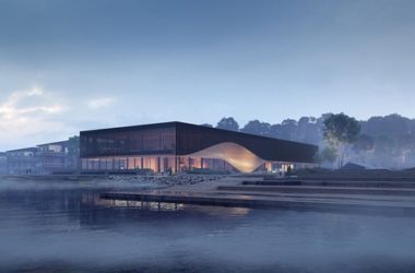 BIM|3XN设计丹麦海岸的波浪形气候中心-BIM建筑网