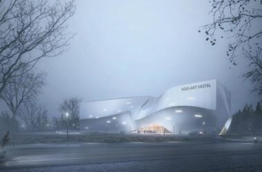BIM建筑|以“琴弦拨动”为原型,慕达建筑设计 M50艺术酒店-BIM建筑网