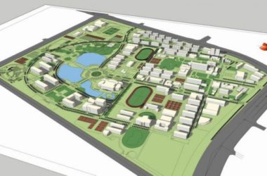 Sketchup规划模型|多层学校校园规划,现代风格-BIM建筑网