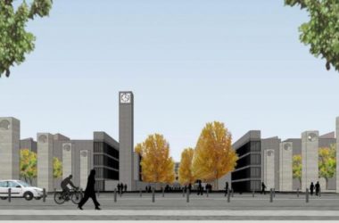 Sketchup规划模型|多层天津大学学校校园规划,现代风格-BIM建筑网
