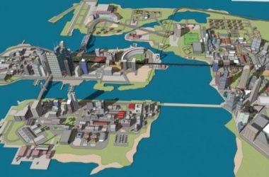 Sketchup规划模型|多高层混合城市规划,现代风格-BIM建筑网