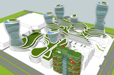 Sketchup规划模型|高层住宅办公,异型概念建筑,现代风格-BIM建筑网