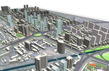 Sketchup规划模型|多高层混合城市规划,现代风格-BIM建筑网