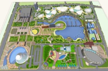 Sketchup规划模型|多高层混合规划景观城市设计,现代风格-BIM建筑网