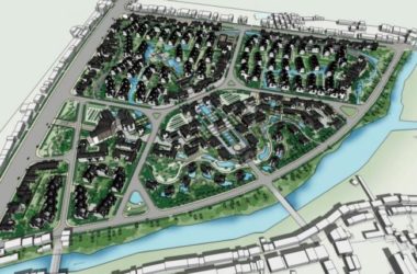 Sketchup规划模型|小区规划,中式风格-BIM建筑网