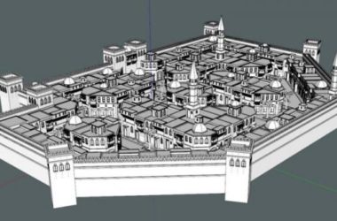 Sketchup规划模型|阿拉伯古代城市,中世纪阿拉伯风格,古典风格-BIM建筑网