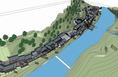 Sketchup规划模型|古镇改造,多层,中式古典风格-BIM建筑网