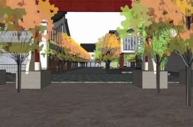 Sketchup规划模型|住宅规划,民居规划,古典风格-BIM建筑网
