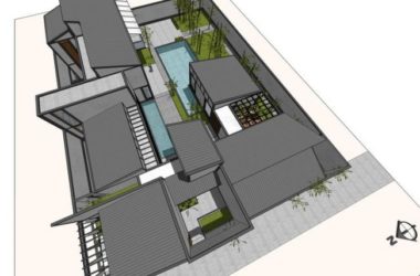 Sketchup别墅模型|苏博式别墅院落,新中式风格-BIM建筑网