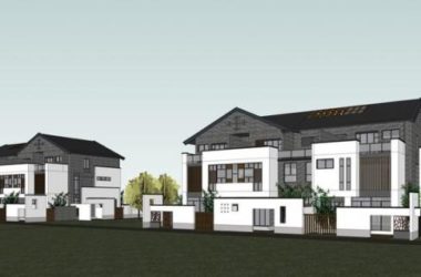 Sketchup别墅模型|叠拼别墅,住宅,仿古,中式风格-BIM建筑网