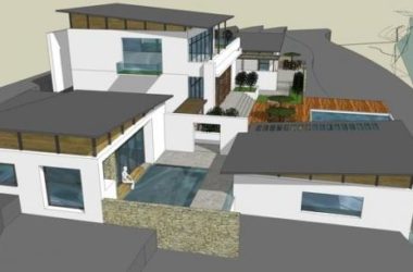 Sketchup别墅模型|独栋别墅,现代风格-BIM建筑网