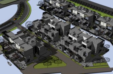 Sketchup别墅模型|联排别墅,深圳万科第五园,新中式风格,徽派建筑-BIM建筑网