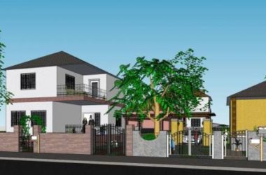 Sketchup别墅模型|居住建筑,独栋别墅,美式,坡屋顶,庭院别墅-BIM建筑网