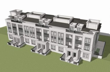 Sketchup别墅模型|叠拼别墅,联排别墅,简欧式-BIM建筑网