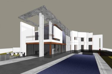 Sketchup别墅模型|独栋别墅,现代风格-BIM建筑网