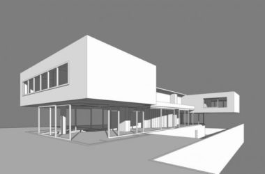 Sketchup别墅模型|独栋别墅,现代风格-BIM建筑网