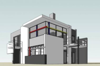 Sketchup别墅模型|独栋别墅,多层居住建筑,现代风格-BIM建筑网