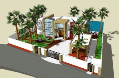 Sketchup别墅模型|独栋别墅,现代风格-BIM建筑网