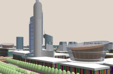 Sketchup规划模型|某市汽车城规划设计,现代风格-BIM建筑网