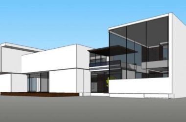 Sketchup别墅模型|独栋别墅,现代风格-BIM建筑网