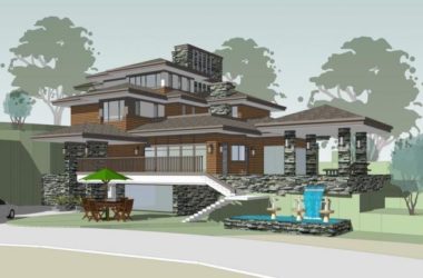 Sketchup别墅模型|山地别墅,中式风格,草原风-BIM建筑网
