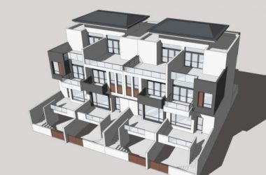Sketchup别墅模型|联排别墅,叠拼别墅,中式风格-BIM建筑网