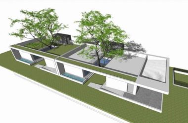 Sketchup别墅模型|独栋别墅,现代风格-BIM建筑网