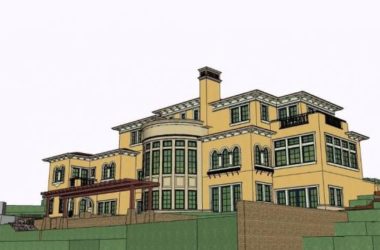 Sketchup别墅模型|西班牙风格,山地,独栋大别墅,-BIM建筑网