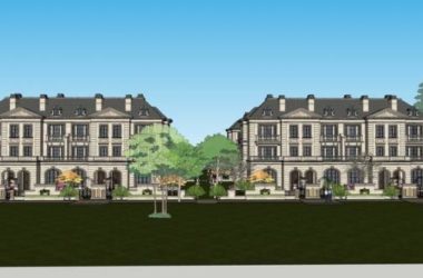 Sketchup别墅模型|联排别墅,法式古典风格,居住建筑-BIM建筑网