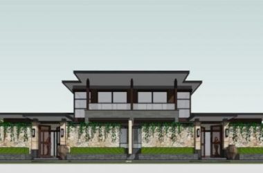 Sketchup别墅模型|独栋别墅,新中式风格,居住建筑-BIM建筑网