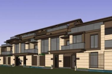 Sketchup别墅模型|联排别墅,新亚洲风格-BIM建筑网