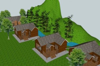 Sketchup别墅模型|坡地木屋,住宅,现代风格-BIM建筑网