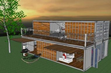 Sketchup别墅模型|集装箱别墅,现代风格-BIM建筑网