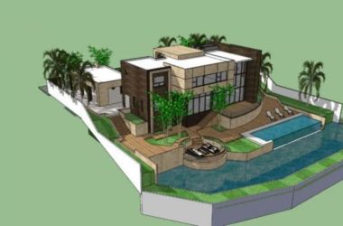Sketchup别墅模型|独栋别墅,现代风格-BIM建筑网