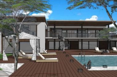 Sketchup别墅模型|独栋别墅,现代风格-BIM建筑网