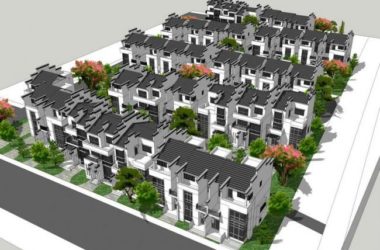 Sketchup别墅模型|联排别墅,中式风格-BIM建筑网