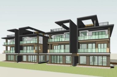 Sketchup别墅模型|双拼别墅,现代风格-BIM建筑网