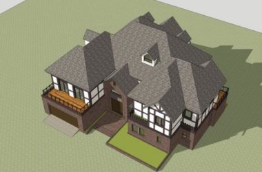 Sketchup别墅模型|独栋别墅,古典风格,法式风格-BIM建筑网