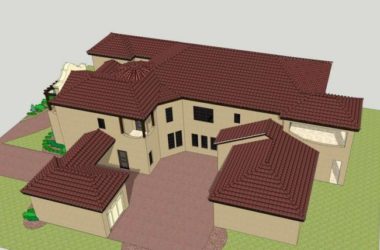 Sketchup别墅模型|独栋别墅,西班牙风格,古典风格-BIM建筑网
