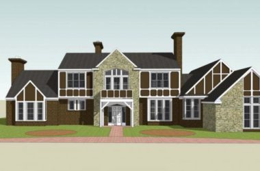 Sketchup别墅模型|独栋别墅,法式古典风格-BIM建筑网