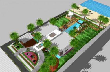 Sketchup别墅模型|独栋别墅,现代风格-BIM建筑网