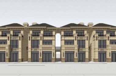 Sketchup别墅模型|联排别墅,叠拼,法式风格,古典风格-BIM建筑网