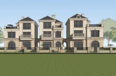 Sketchup别墅模型|独栋别墅,法式风格古典风格-BIM建筑网
