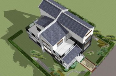 Sketchup别墅模型|独栋别墅,叠拼,中式风格-BIM建筑网