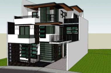 Sketchup别墅模型|独栋别墅,现代风格-BIM建筑网
